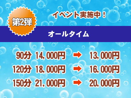 新横浜メンズエステ ナチュラ キャンペーンのご案内